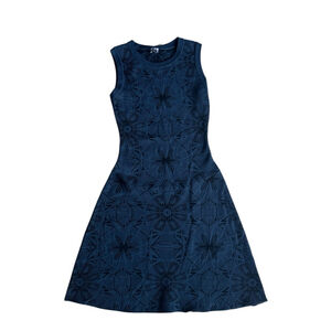 Missoni Blue Sleeveless Viscose Blend A-Line Midi Dress Stretchy size 40/S